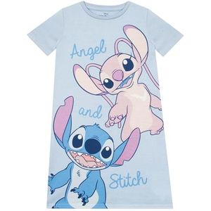 Disney Lilo En Stitch Nachtjapon Voor Meisjes | Angel En Stitch Pyjamas | Korte Mouw Nachtjapon Voor Meisjes | Blauw 116