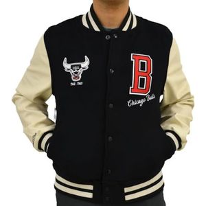 Mitchell & Ness NBA Unisex Varsity Jacket Chicago Bulls Black, zwart, M