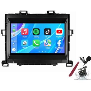 Android 14 Autoradio Sat Navi voor T-oyota Alphard (2008-2014) 9 Inch Touchscreen Multimedia Speler met Draadloze Carplay GPS Navigatie FM RDS Bluetooth 5G-WiFi SWC DSP,M120s