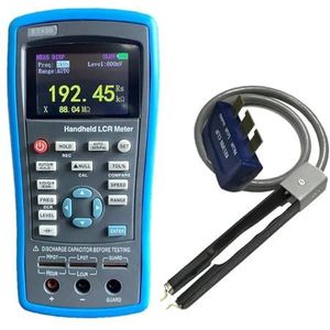 Weerstandsmeter, ET430 Multifunctionele LCR Handheld Digitale Brid Meter DCR-modus Ho Precisie Capaciteit Inductie Weerstand Meter Tester(With SMD clips)