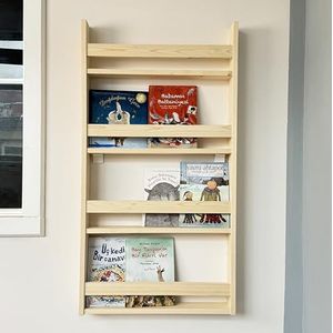 Ultimate Premium Products Drijvende Montessori boekenkast, ruimtebesparend, boekenrek voor kinderkamer, hangend rek voor babykamer, kamerdecoratie