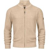 INDICODE JEANS Gebreid vest 'Layton'  beige