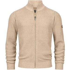 INDICODE JEANS Gebreid vest 'Layton'  beige