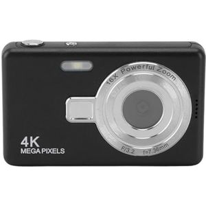 Digitale Camera voor Kinderen, 12MP Autofocus 1080P 2,4 Inch TFT-scherm Digitale Camera voor Student voor Vlog (BLACK)