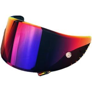 Motorhelm vizier lens, Helmvizier, RF-1200 Gezichtsscherm Vervanging X14 UV Beschermend Krasbestendig Helmvizier for X14 RF-1200 CWR-1 Z7 X-Spirit (Blauw)(Revo Rose Red)