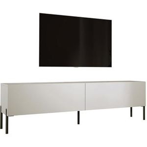 3E 3xE living.com TV-kast in kasjmier met poten in zwart, A: B: 170 cm, H: 52 cm, D: 32 cm. TV-meubel, tv-tafel, tv-bank