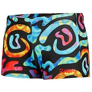 Zagano kinderzwembroek jongens zwembroek jongens badmode maat 116-164, Made in EU, 01. zwart/blauw., 122