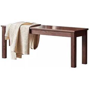 Eiken massief houten bank, entree schoenenbank/eettafel bank/einde van bedbank, moderne minimalistische bank, eenvoudig te installeren (maat: 80x30x43cm)