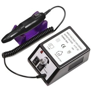 Verstelbare 20.000 tpm elektrische nagelboormachine, schuurfrees, pedicure, manicureboorset, nagelpolijstapparatuur(Black-2000DMJ)