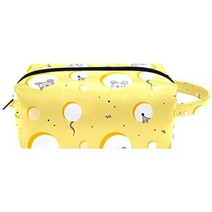 Opknoping cosmetische tas, slimme eenhoorn waterbestendige toilettas voor vrouwen heren meisjes kinderen, draagbare lederen make-up kleine zakje, Multi kleuren 02, 8.2x3.1x3.5 in/21x8x9 cm,