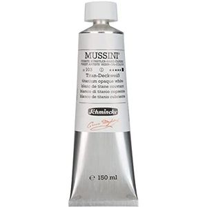 Schmincke Mussini Oliën Titanium Opaque White 150ml Tube Series 1