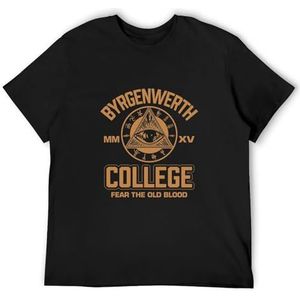 Byrgenwerth College T Shirt Epic Gamer t Shirt Gaming tees Bloodborne Retro Tee Black L