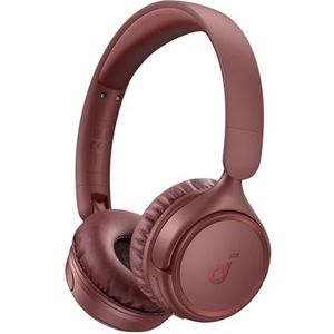 soundcore H30i draadloze on-ear hoofdtelefoon, inklapbaar ontwerp, pure bastonen, 70 u speeltijd, Bluetooth 5.3, lichtgewicht en comfortabel, appconnectiviteit(rood)