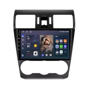 Android 12 Auto Stereo MP5 Player 9'' Screen Autoradio Voor Subaru Forester XV WRX 2013-2015 Car-play Android Auto GPS-navigatie Bluetooth RDS FM AM DAB+ Radio Stuurbediening Voice Control(8 Core 8G+1