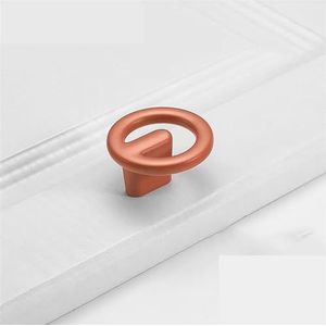 SUTUWANG Moderne eenvoudige stijl zinklegering kleurrijke bakverf oppervlaktebehandeling kast deurgreep lade kast knoppen 1 stuk (kleur: oranje 16-1)