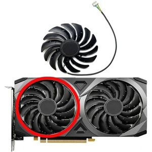 Voor MSI voor GeForce RTX3050 3060 3060ti 3070 8GB VENTUS 2X OC Wantushi grafische kaart vervangende ventilator PLD10010S12H(Left fan)