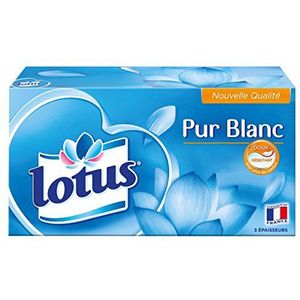 Lotus cosmeticatoeken, wit, 110 zakdoeken, Lotus