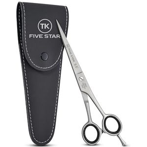 FIve Star Solingen Venus Premium 16,5 cm extra scherpe kappersschaar, haarschaar, haarschaar, microgetand, roestvrij voor dames, heren en kinderen, kappers voor fijn en krachtig haar