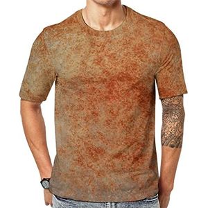Abstracte bruine roest kunst mannen bemanning T-shirts korte mouw T-shirt casual atletische zomer tops
