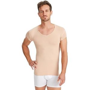 FINN Waterafstotend anti-zweetshirt voor heren, met extra korte mouwen en onderarmkussens, antibacterieel onderhemd tegen zweetvlekken, perfect voor shirt met korte mouwen en poloshirts,