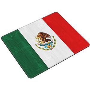 9.8 ''X11.8'' Muismat, Custom Design Mexicaanse Vlag Muismatten met Rubber Base Duurzaam Gestikte Randen Muismatten voor Office Gaming Laptop Computer