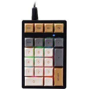 Kalttoy Mechanische Numerieke Toetsenbord Groene As RGB USB Toetsenbord Computer Numpad 21 Sleutels