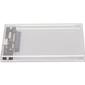 Hardeschijfbehuizing, Eenvoudig Te Installeren Hot-swappable SSD-behuizing voor 2,5 Inch SATA Harde Schijf (Transparant)