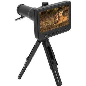 5 Inch LCD-Telescoopcamera, Hoge Precisie Draagbare 50x Vergroting Digitale Telescoopcamera voor Vogels Kijken voor Volwassen Jacht (EU-stekker)