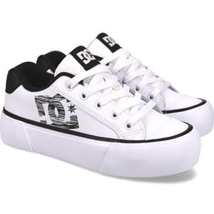 DC Shoes - Chelsea Platform - Leren Schoenen - Wit Zwart