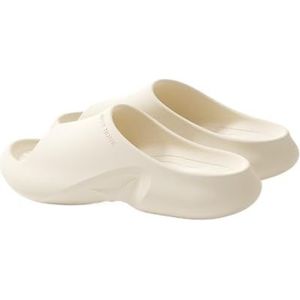 Pantoffels, Comfortabele badslippers for binnen en buiten for heren en dames voor House Slides Douche Sandalen(Beige,47 EU)