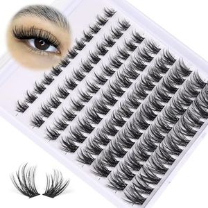 Wispy Lash Clusters Natuurlijke Wimper Extensions C Curl Individuele Wimpers Extensions 8-16MM Wimper Clusters DIY Thuis Cluster Wimpers van