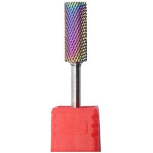 DHRCONPA Regenboog Carbide Platte Kop 3/32 Inch Nagelboormachine Manicure Pedicure Gereedschap Accessoires Carbide Nagelboor