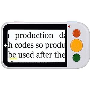 Draagbare Leeshulpmiddelen, 4,3 Inch Scherm, 2-32x Zoom, 19 Kleurmodi, AV/TV-uitgang, Ondersteuning For SD-kaartopslag, LED-licht, For Slechtziende Mensen