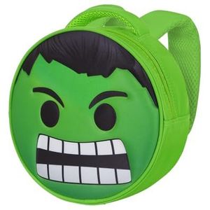 Hulk Send-Emoji Rugzak, groen, 22 x 22 cm, inhoud 4 l, Groen, Eén maat, Emoji Rugzak Versturen
