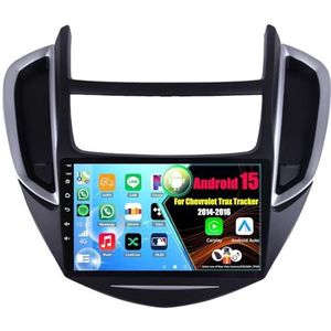 Android 15 Autoradio Voor Chevrolet Trax Tracker 2014-2016 met Draadloze Carplay Android Auto, 9 Inch Autoscherm Soporta Bluetooth WIFI GPS FM/RDS(8Core(2+32GB))