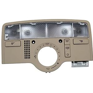 [Auto Parts] 3B7947106B 7R3/H67 for Vw Passat B5 Interieur Donker Beige Lichtkoepel Beige Kleur Leeslamp Met Zonnedak dakraam 3BD947105A [Gemakkelijk te installeren] (Color : Light Beige)