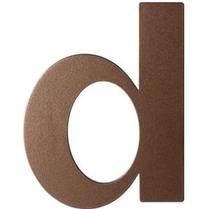 Bronze blend letter D plat, 110 mm