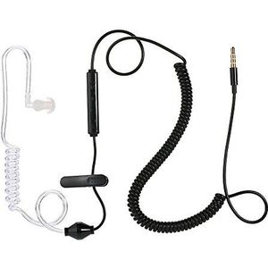 Air Tube Headset, Docooler Anti-Straling Hoofdtelefoon Enkele Oorhaak Stereo Hoofdtelefoon voor Samsung Xiaomi Huawei HTC Sony LG en andere 3,5 mm Jacks