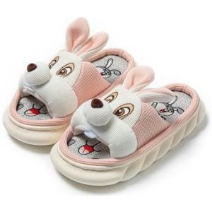 DRNSYHX Slippers Cloud Slippers Cartoon Slippers Cute Animal Shape Slippers, Thick Sole Soft Indoor Outdoor Slippers For Women, Womens Four Seasons Home Linen Slippers,size 3-10