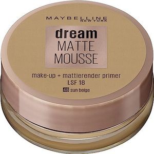 Maybelline New York - Matte Foam Foundation - FPS18 - Dream Matte Mousse - Zonnig beige (48)