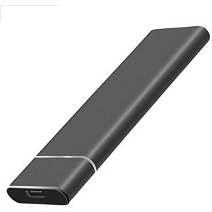 Mini SSD externe solid-state harde schijf 1 tb/256 gb/128 gb, Tpye-c draagbare mobiele back-upopslag, geschikt voor pc-desktops, laptops, Macbooks, smartphones (128 GB, grijs)