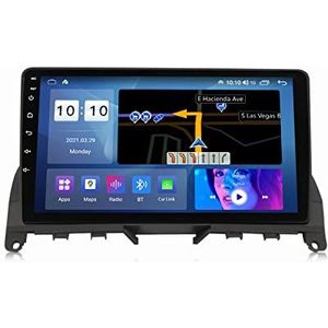Autoradio 2 Din Radio voor B-enz C-Klasse W204 C180 C200 S204 2006-2011 GPS Navigatie 9"" Touchscreen Android 14 MP5 Multimedia Player Video Ontvanger met 4G/5G WiFi DSP Carplay,M600s