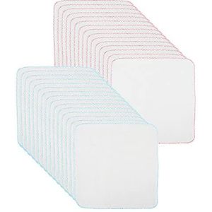 30 stuks katoenen gezichtsreinigende mousseline-doeken, zachte make-upremoverdoekjes voor gezichtsreiniging en het verwijderen van make-up (30 cm x 30 cm, 2 kleuren)