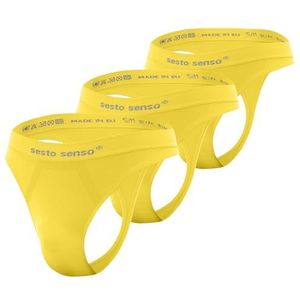 Sesto Senso Naadloze sexy G-strings voor heren, 3 stuks, L-XL