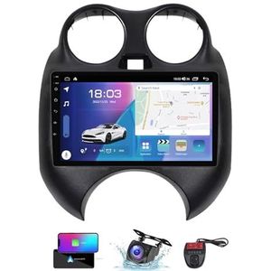 Android 13 9 Inch 2 Din QLED Autoradio Voor Nissan March K13 2010-2013 - Camera DVR GRATIS - Steun Carplay Android Auto DSP Stuurwiel FM RDS DAB WIFI 4G Bluetooth Split-Screen(NF-6)