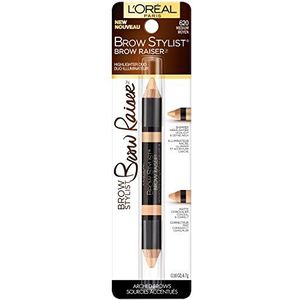 L'Oréal Paris Brow Stylist Brow Raiser Highlighter Duo, Deep, 0,16 oz.
