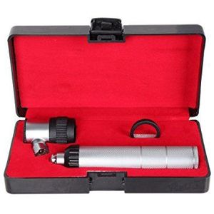 IMKRC® -Dermatoscoop Dermatologie Huid Diagnostische Zwarte & Zilveren Dermatoscoop Set.10x Vergroting