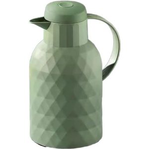 Geïsoleerde theepot, geïsoleerde koffiekan, 1,6 liter thermoskan Huishoudelijke thermoskan Thermoskan met grote capaciteit Thermoskan Thermosfles Isolatiepot(Dark Green)