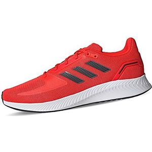 adidas Runfalcon 2.0 uniseks-volwassene Hardloopschoen hardlopen, Rood/Grijs (Rojsol Carbon Grey) , 42 2/3 EU