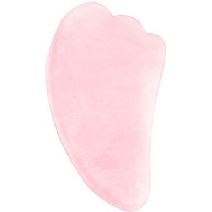 Jovivi Natuurlijke Rozenkwarts Steen Gua Sha Schrapen Massage Tool, Vleugelvorm Healing Crystal Guasha Board Facial Massager Traditionele Schraper Tool